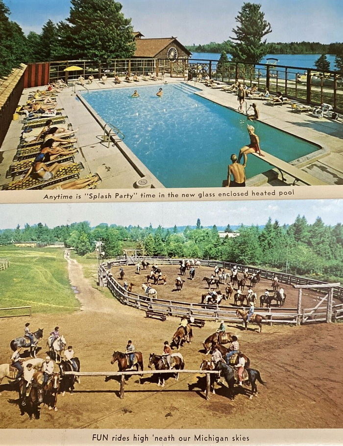 Double JJ Resort (Jack and Jill Ranch) - Old Postcard View (newer photo)